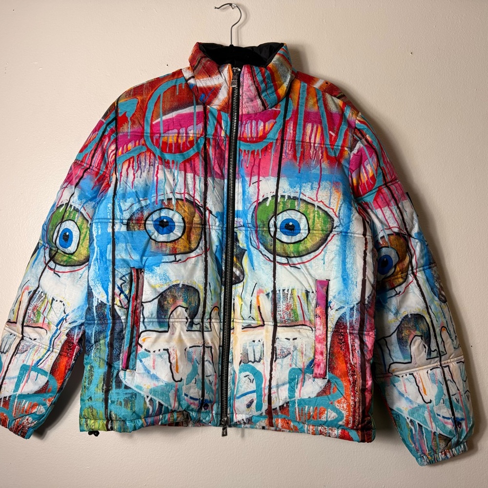 Tango Hotel skull puffer jacket